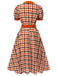 1940s Houndstooth Doll Collar Dress | 1940s | vintage dress, retro fashion