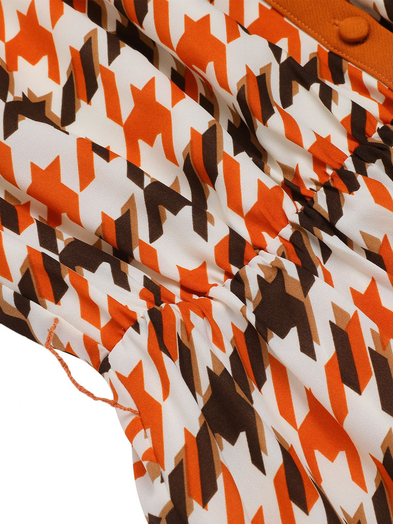 1940s Houndstooth Doll Collar Dress | 1940s | vintage dress, retro fashion