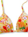Orange 1960s Print Long Sleeve Tankini 4