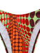 Orange 1960s Psychedelic Polka Dot Mesh Bikini Set | vintage swimwear, retro swimsuit, pin-up style - perfect for retro fashion enthusiasts