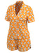 Orange 1970s Halloween Cartoon Skull Pajamas: timeless 1970s elegance she makes her own