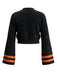 Orange 1970s Pumpkin Contrast Crop Sweater - 2