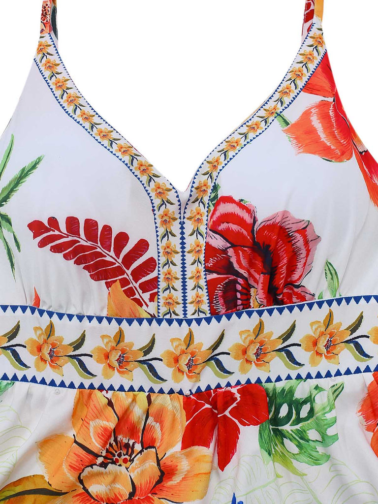 PAT 1950s Print Spaghetti Strap Maxi Dress, vintage dress, retro fashion, rockabilly, pin-up fashion - perfect for women who love vintage and retro fashion