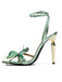 Pale Green 1970s Butterfly Embellished Stiletto High Heels 2
