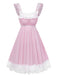 [Pre-Sale] Pale Pink 1950s Lace Bow Tulle Nightgown 7