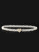 Pearl Beaded Braided Stretch Belt - vintage fashion, retro style