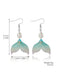 This Mermaid Tail Seashell Dangle Earrings carries vintage stories waiting to be told