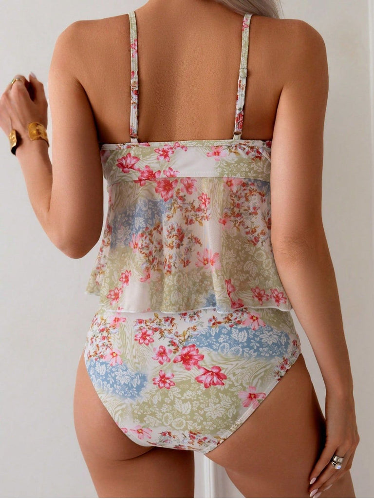 1930s Two Piece Modest Tankini Set 4