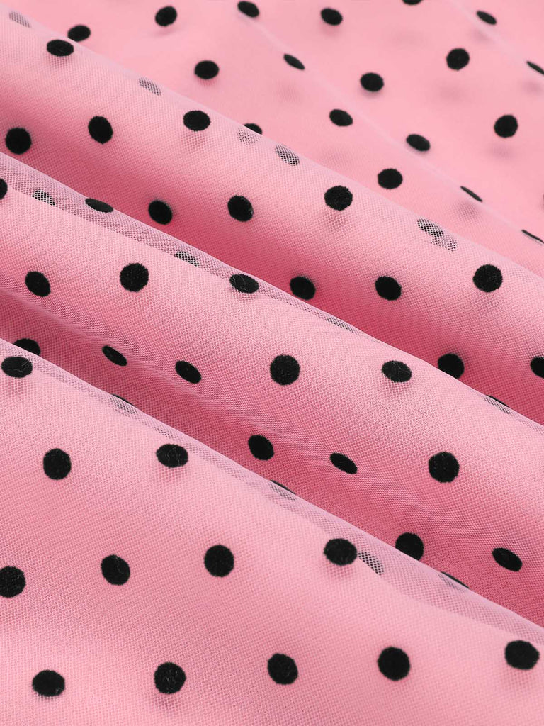 Pink 1930s Polka Dot One-shoulder Jumpsuit — vintage elegance for the modern woman