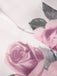 Pink 1940s Deep V-Neck Chiffon Rose Dress: where 1940s romance meets her modern spirit