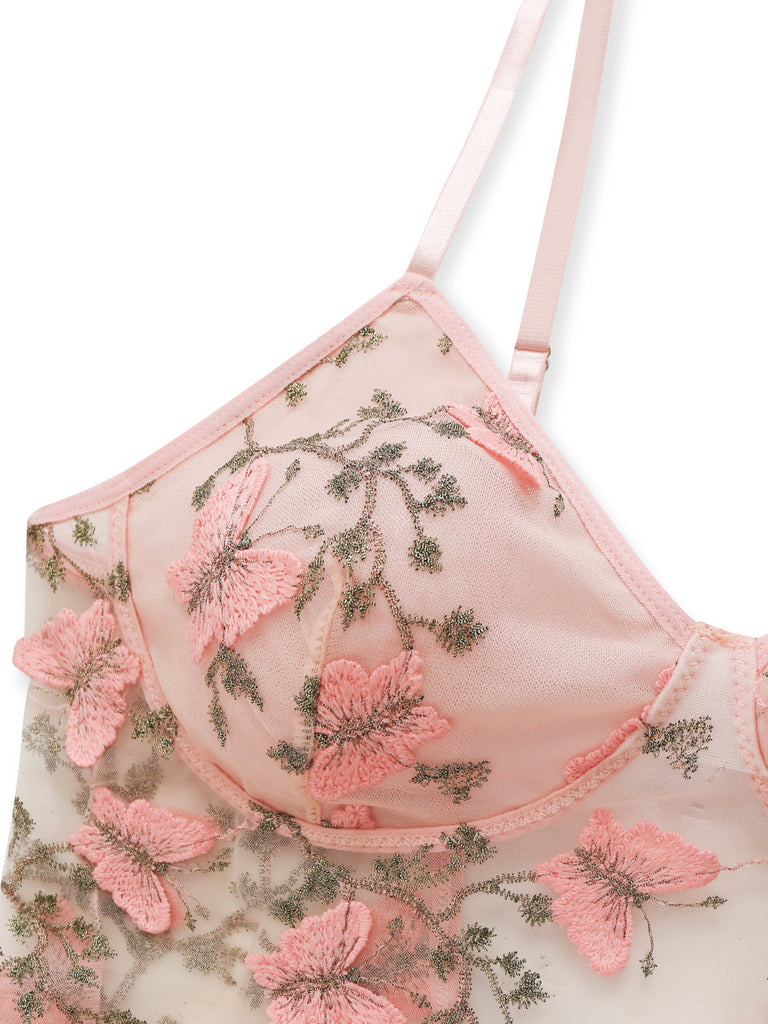 Pink 1940s Vintage Nightgown 5