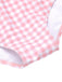 Pink 1940s Plaid Halter One-Piece Swimsuit, vintage swimsuit, pin-up swimwear - perfect for women who love vintage and retro fashion