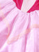 Pink 1940s Princess Off Shoulder Tulle Party Dress - vintage dress, retro fashion