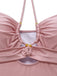 Pink 1940s Vintage One Piece Swimsuit, vintage swimsuit, pin-up swimwear - perfect for women who love vintage and retro fashion