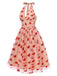 Pink 1950s Halter Heart Mesh Dress — the kind of 1950s dress that makes strangers smile