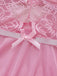 Pink 1950s Lace Spaghetti Strap Bow Nightgown - vintage nightgown, retro sleepwear