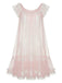 Pink 1950s Mesh Babydoll Lace Nightgown - vintage nightgown, retro sleepwear