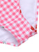 Pink 1950s Plaid & Cherry Strap Swimsuit, vintage swimsuit, pin-up swimwear - perfect for women who love vintage and retro fashion