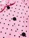 Pink 1950s Polka Dot Bow Romper: timeless 1950s elegance she makes her own