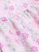 Pink 1950s Ruffled Off-Shoulder Floral Dress - vintage dress, retro fashion, rockabilly