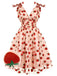 Pink 1950s Strawberry Mesh Swing Dress: timeless style reimagined