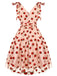 Pink 1950s Strawberry Mesh Swing Dress: timeless style reimagined
