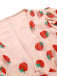 Pink 1950s Strawberry Mesh V-Neck Top, vintage top, retro blouse - perfect for women who love vintage and retro fashion