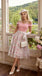 Pink 1950s Sweetheart Rose Mesh Off-Shoulder Dress - vintage dress, retro fashion, rockabilly