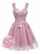 Pink 1960s Butterfly Tulle Glitter Homecoming Mini Dress, vintage dress, retro fashion - perfect for women who love vintage and retro fashion