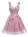 Pink 1960s Butterfly Tulle Glitter Homecoming Mini Dress, vintage dress, retro fashion - perfect for women who love vintage and retro fashion