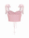 Pink 1960s Floral Lace Herringbone Top - vintage fashion, retro style