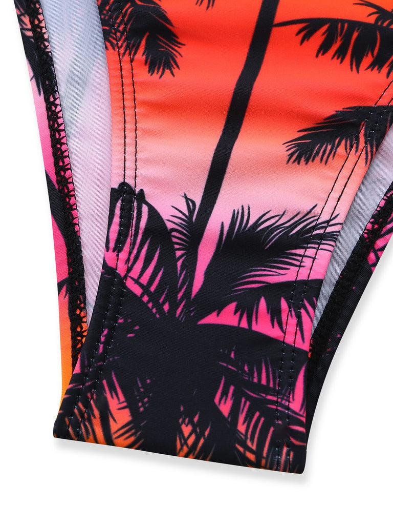 Pink 1960s Floral Tropical Bikini | vintage swimwear, retro swimsuit, pin-up style - perfect for retro fashion enthusiasts