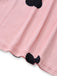 Pink 1960s Heart Round Neck Bodycon Dress - vintage dress, retro fashion