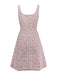 Pink 1960s Plaid Tweed Mini Pinafore Dress - vintage dress, retro fashion