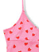 Pink 1960s Strawberry Deep V-Neck Mini Dress - vintage dress, retro fashion