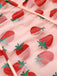 Pink 1960s Strawberry Drawstring Strap Pencil Dress, vintage dress, retro fashion - perfect for women who love vintage and retro fashion