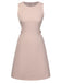 Pink 1960s Waist Hollow Out Solid Dress, vintage dress, retro fashion - perfect for women who love vintage and retro fashion