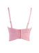 Pink 1970s 3D Floral Rhinestone Crop Top - vintage fashion, retro style