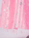 She pairs this Pink 1970s Wicked Sequined Top & Swing Mesh Skirt with confidence and 1970s charm