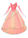 Pink 1970s Wicked Witch Glinda Top & Skirt Set - vintage skirt, retro style