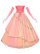 Pink 1970s Wicked Witch Glinda Top & Skirt Set - vintage skirt, retro style
