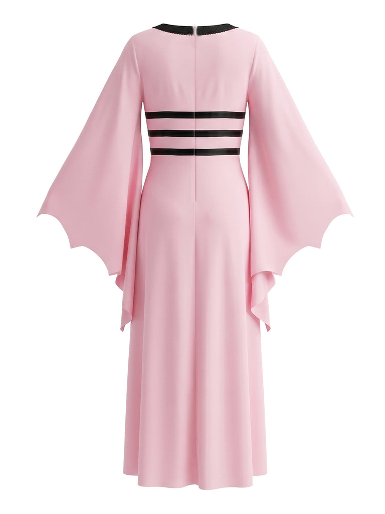 Dark Pink 1980s Vintage Classic Dress 2