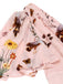 Pink Flowers And Birds Bowknot V-Neck Dress: timeless style reimagined
