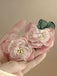 This Pink Vintage 3D-Floral Earrings carries 1950s stories waiting to be told