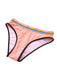 Pink 1940s Rainbow Striped Triangle Bikini Set