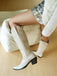 Pointed Embroidered Cowboy Knee-High Boots: timele