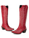 Pointed Embroidered Cowboy Knee-High Boots: timele