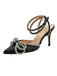 Pointed Toe Bowknot Rhinestone High Heels: timeless style reimagined