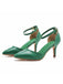 This Pointed Toe Leather Stiletto Heels Shoes whispers vintage secrets to those who notice