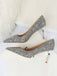Pointed Toe Sequins Glitter High Heels Shoes: timeless vintage elegance she makes her own